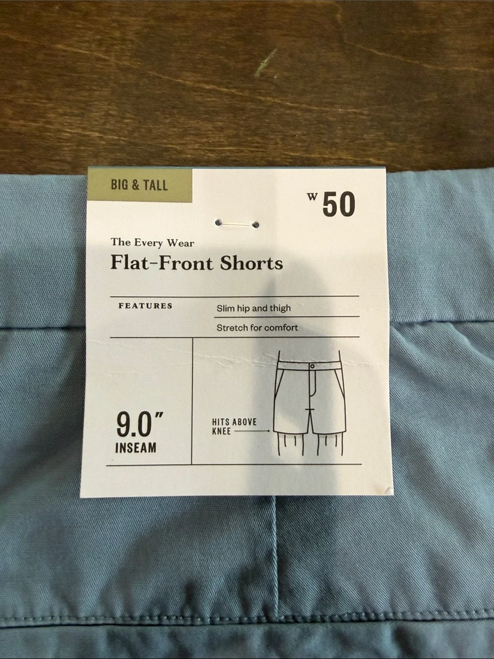 Light Blue Classic Cotton Shorts